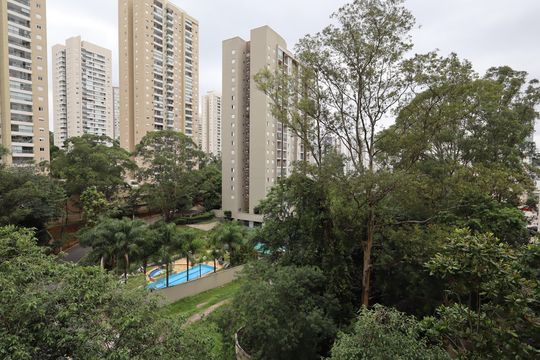 Vista da Varanda de apartamento à venda com 2 quartos, 51m² em Vila Morumbi, São Paulo