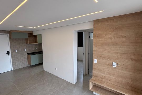 Sala de apartamento à venda com 2 quartos, 49m² em Jardim, Santo André