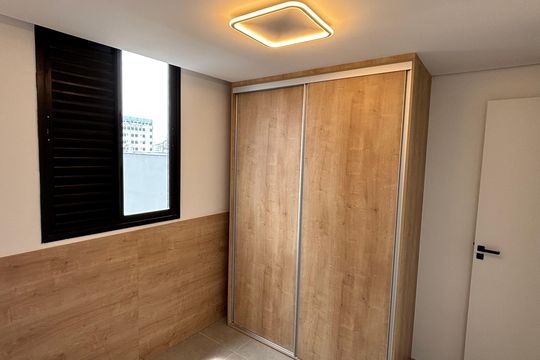 Quarto de apartamento à venda com 2 quartos, 49m² em Jardim, Santo André