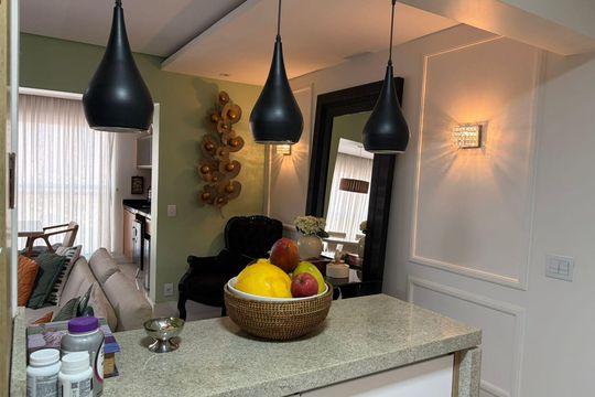 Cozinha de apartamento para alugar com 3 quartos, 91m² em Jardim Paraiso, São Paulo