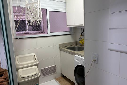 Área de serviço de apartamento para alugar com 3 quartos, 91m² em Jardim Paraiso, São Paulo