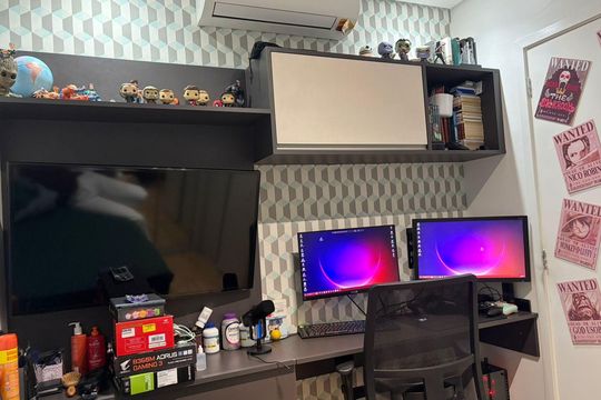 Quarto de apartamento para alugar com 3 quartos, 91m² em Jardim Paraiso, São Paulo