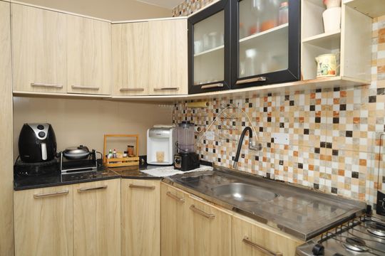 Cozinha de apartamento à venda com 2 quartos, 66m² em Jardim Planalto, São Paulo