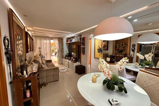 Sala de jantar de apartamento à venda com 3 quartos, 195m² em Recreio dos Bandeirantes, Rio de Janeiro