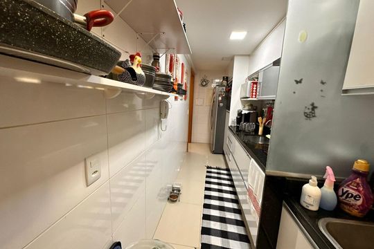 Cozinha de apartamento à venda com 3 quartos, 195m² em Recreio dos Bandeirantes, Rio de Janeiro
