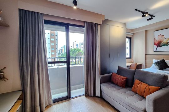 Sala de kitnet/studio para alugar com 1 quarto, 27m² em Barra Funda, São Paulo