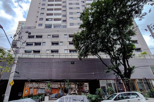 Fachada - Plaquinha de kitnet/studio para alugar com 1 quarto, 27m² em Barra Funda, São Paulo