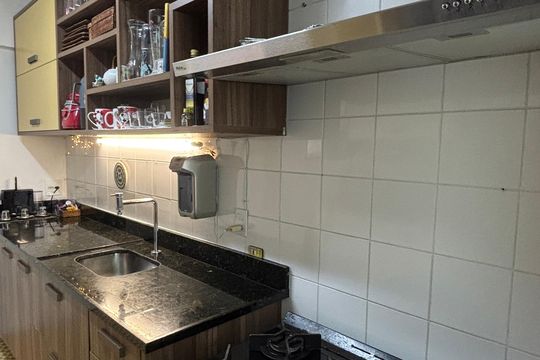 Cozinha de apartamento à venda com 3 quartos, 119m² em Jardim, Santo André
