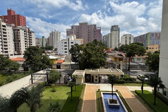 Sala - Sala de Jantar Varanda Vista de apartamento à venda com 3 quartos, 119m² em Jardim, Santo André