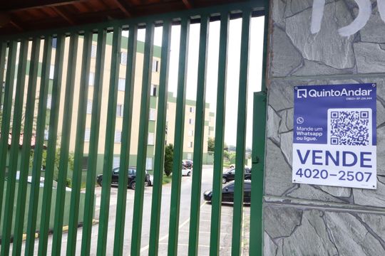Fachada e portaria de apartamento à venda com 2 quartos, 46m² em Conjunto Habitacional Teotonio Vilela, São Paulo