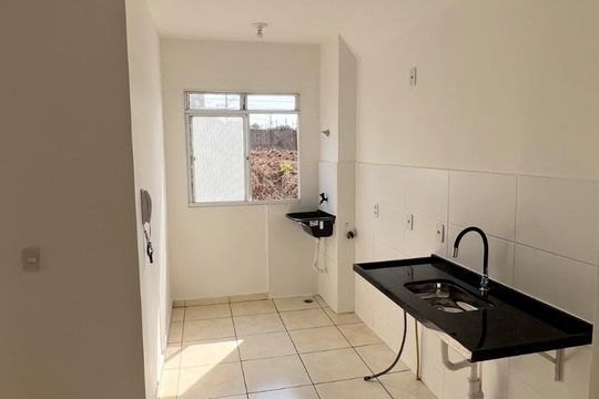 Cozinha de apartamento para alugar com 2 quartos, 42m² em Valentina Figueiredo, Ribeirão Preto