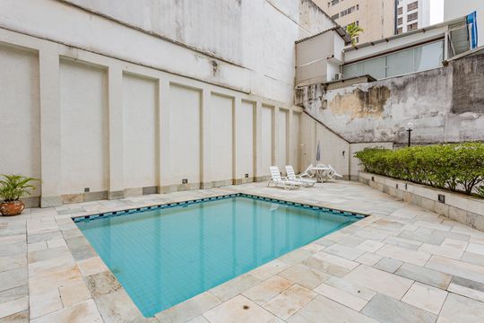 Área comum - Piscina de apartamento à venda com 3 quartos, 137m² em Aclimação, São Paulo