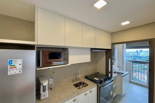 Cozinha de apartamento para alugar com 2 quartos, 95m² em Alto Boa Vista , São Paulo