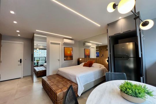 Studio de kitnet/studio para alugar com 1 quarto, 29m² em Itaim Bibi, São Paulo
