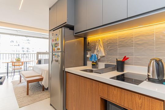 Kitnet/Studio para alugar com 1 quarto, 27m² em Cidade Monções, São Paulo