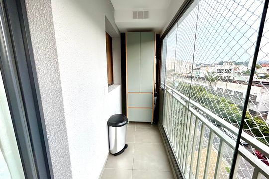 Varanda da Sala de apartamento à venda com 2 quartos, 69m² em Vila Rosalia, Guarulhos