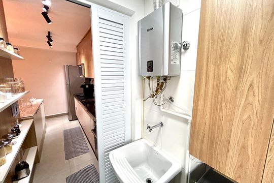 Área de Serviço de apartamento à venda com 2 quartos, 69m² em Vila Rosalia, Guarulhos