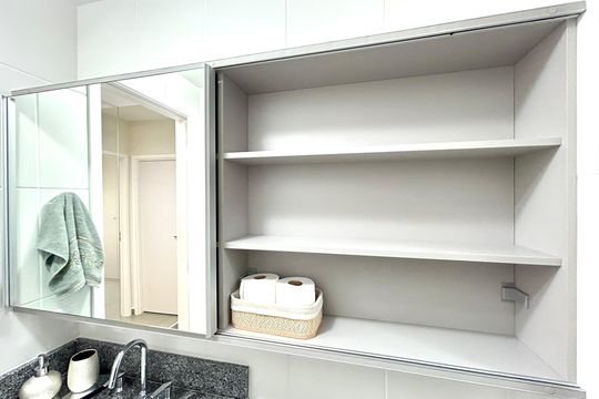Banheiro 1 de apartamento à venda com 2 quartos, 69m² em Vila Rosalia, Guarulhos