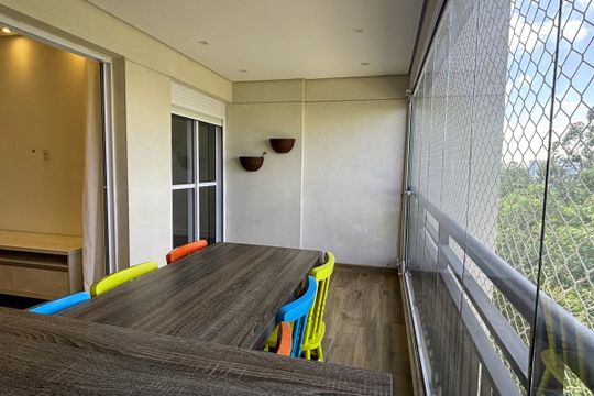 Varanda da Sala  de apartamento à venda com 3 quartos, 116m² em Baeta Neves, São Bernardo do Campo