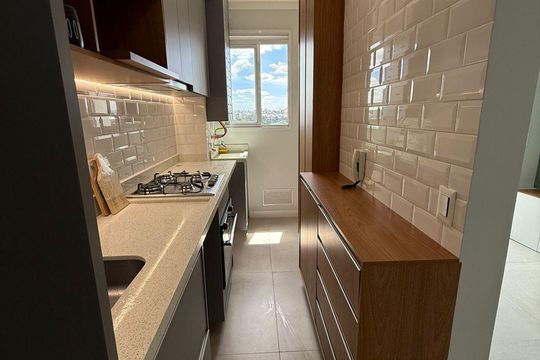 Cozinha de apartamento à venda com 2 quartos, 55m² em Rudge Ramos, São Bernardo do Campo