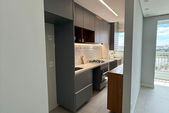 Cozinha de apartamento à venda com 2 quartos, 55m² em Rudge Ramos, São Bernardo do Campo