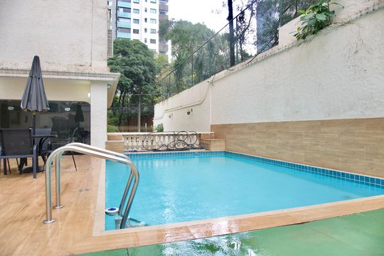 Área comum - Piscina de apartamento à venda com 3 quartos, 125m² em Funcionários, Belo Horizonte