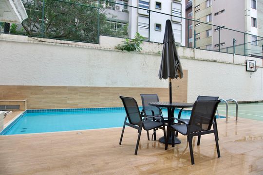 Área comum - Piscina de apartamento à venda com 3 quartos, 125m² em Funcionários, Belo Horizonte