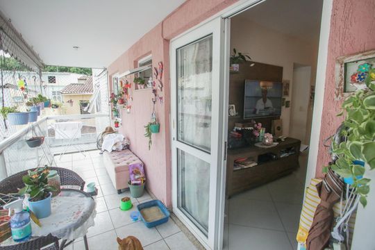 Varanda da Sala de apartamento à venda com 2 quartos, 79m² em Taquara, Rio de Janeiro