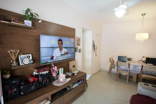Sala de apartamento à venda com 2 quartos, 79m² em Taquara, Rio de Janeiro