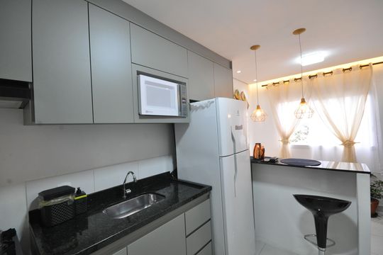 Cozinha de apartamento à venda com 2 quartos, 32m² em Vila Maria, São Paulo