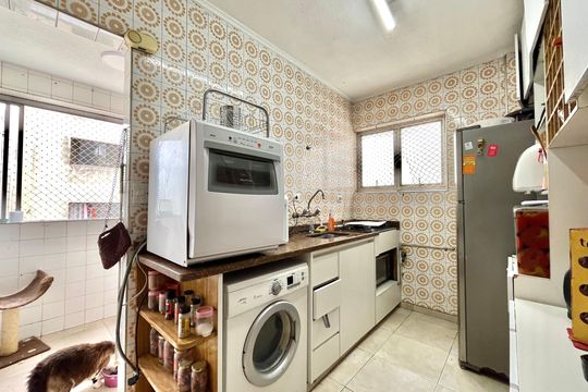 Cozinha de apartamento à venda com 2 quartos, 70m² em Vila Alexandria, São Paulo