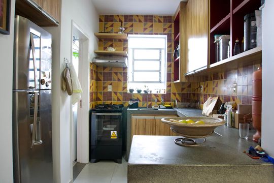Cozinha de apartamento à venda com 3 quartos, 136m² em São Pedro, Belo Horizonte
