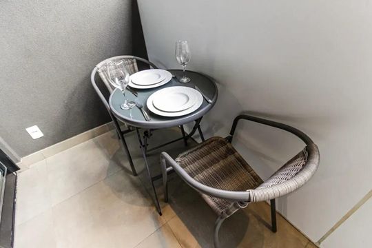 Varanda de apartamento para alugar com 1 quarto, 22m² em Bela Vista, São Paulo