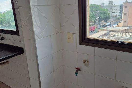 Área de serviço de apartamento para alugar com 1 quarto, 45m² em Subsetor Sul - 3 (S-3), Ribeirão Preto