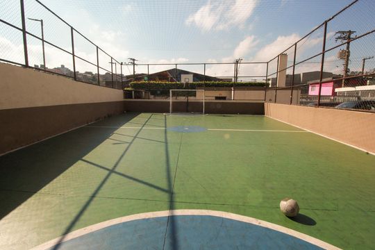 Quadra Esportiva de apartamento à venda com 3 quartos, 75m² em Jardim Santo André, Santo André