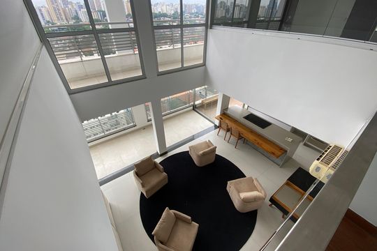 Vista do segundo andar de apartamento à venda com 2 quartos, 163m² em Brooklin Novo, São Paulo