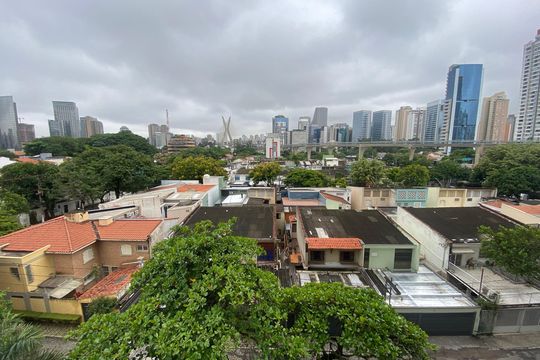 Vista de apartamento à venda com 1 quarto, 42m² em Vila Cordeiro, São Paulo
