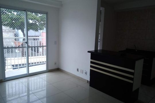 Sala de apartamento à venda com 2 quartos, 54m² em Vila Alzira, Santo André
