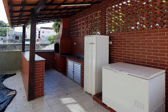 Área comum - Churrasqueira de apartamento à venda com 2 quartos, 80m² em Olaria, Rio de Janeiro