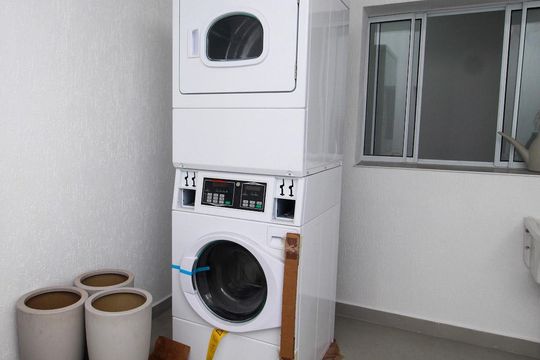 Área comum - Lavanderia de kitnet/studio para alugar com 1 quarto, 16m² em Santo Amaro, São Paulo
