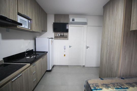 Studio de kitnet/studio para alugar com 1 quarto, 16m² em Santo Amaro, São Paulo