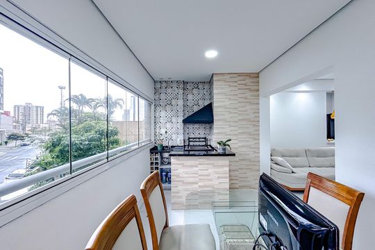Varanda de apartamento à venda com 2 quartos, 69m² em Chácara Seis de Outubro, São Paulo