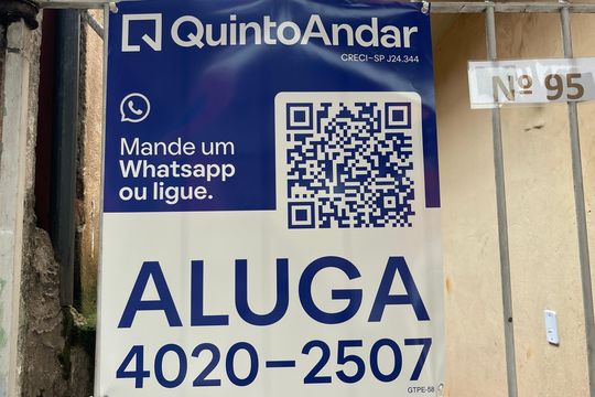 Placa de casa para alugar com 1 quarto, 40m² em Vila Itaim, São Paulo