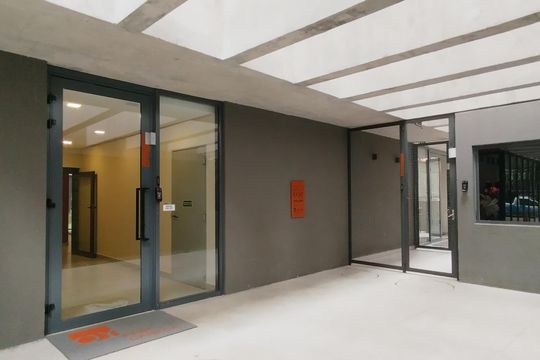 Área comum - Entrada do Condomínio de kitnet/studio para alugar com 1 quarto, 25m² em Consolação, São Paulo