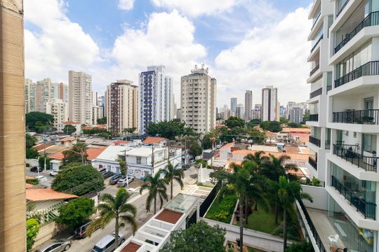 Vista da Sala de apartamento para alugar com 1 quarto, 36m² em Cidade Monções, São Paulo