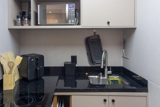 Cozinha de apartamento à venda com 2 quartos, 37m² em Vila Isa, São Paulo