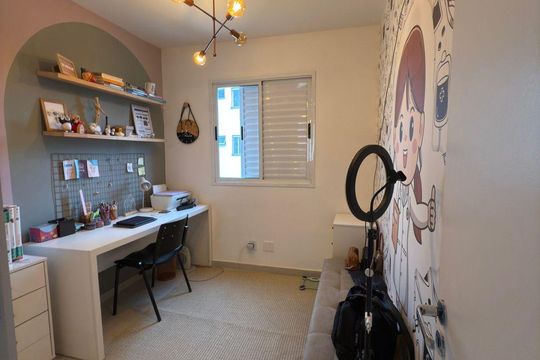 Quarto de apartamento à venda com 2 quartos, 53m² em Jardim Santa Eudoxia, Campinas