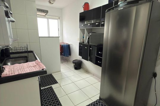 Cozinha de apartamento à venda com 2 quartos, 53m² em Jardim Santa Eudoxia, Campinas