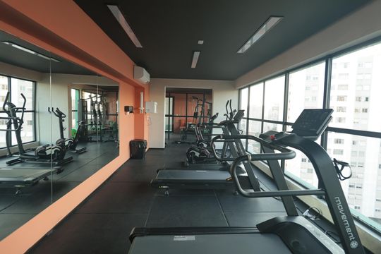 Área comum - Academia de apartamento para alugar com 1 quarto, 30m² em Vila Mariana, São Paulo
