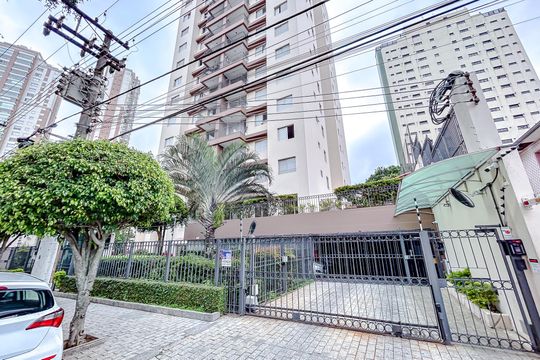 Fachada com Plaquinha de apartamento à venda com 2 quartos, 74m² em Tatuapé, São Paulo